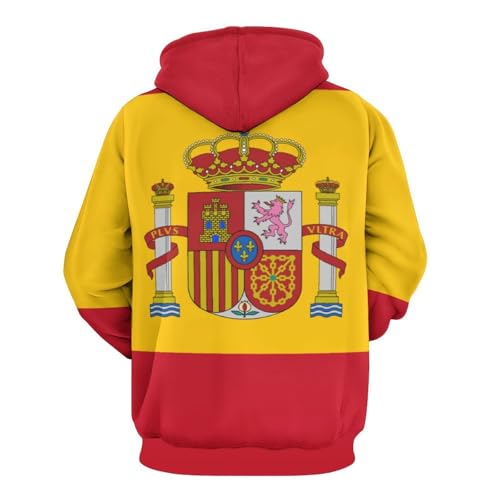 Sweat à capuche Espagne imprimé 3D pull unisexe manches longues tendance Harajuku