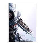 Displate - Poster aus Metall - Einfache Montage ohne Bohren - Assassin's Creed - Assassin's Creed Altair - Altair Ritrait - Größe M - 32 x 45 cm Matt