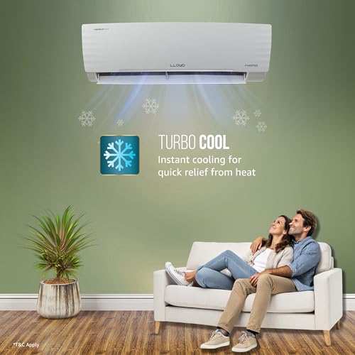 Image of Lloyd 1.5 Ton 5 Star Inverter Split AC, 2026 New Star Rated (6 in 1 Convertible, Cools Up To 54C, DG Mode, Ice Clean, Smart 4 Way Swing, Turbo Cool, Installation Check, White, GLS18I5AGGGW)