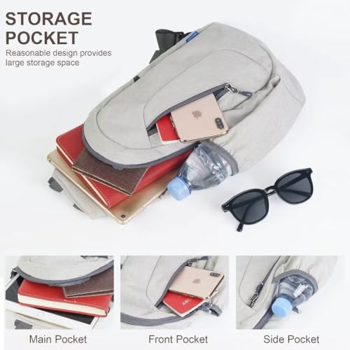 Bolso bandolera grande TITECOUGO impermeable para mujeres y hombres miniatura 4
