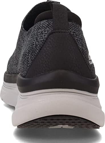 Skechers Men's D'Lux Walker Quick Upgrade Loafer, Black/White, 12 | Image 3