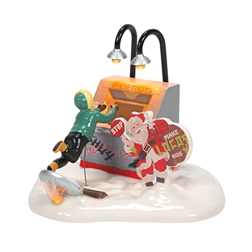 Department 56 Snow Village National Lampoon's Christmas Vacation Accessories Clark's End Run Lit Figurine, 5.9 Inch, Multicolor