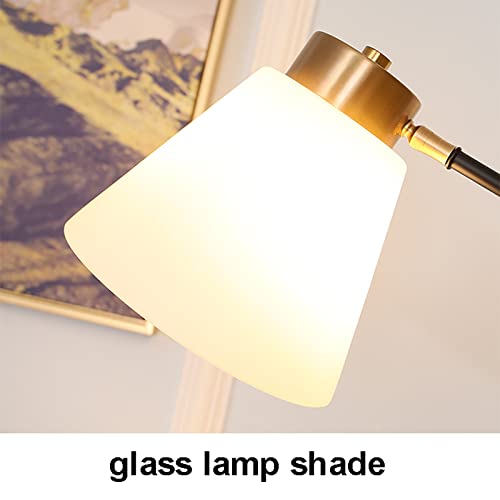 Lámpara de pie elegante con sólida base de mármol y pantalla 7