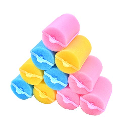 18pcs Rizadores de Pelo de Esponja,Rulos para el Pelo,Rulos de Pelo Herramienta de Rizado para Peinado 4 * 7 cm Esponja Rodillos para Cabello DIY de Peluquería para Mujeres Niñas