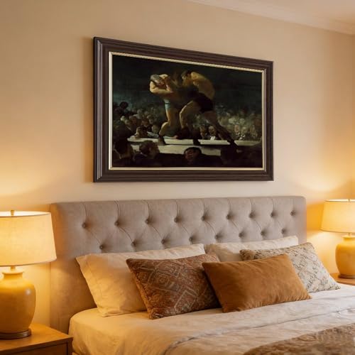 Cadre Club Night George Bellows : solution déco bureau et salon - 4