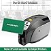 20pcs Blank PVC Cards for ID Badge Printers, 20 mil Thickness Plastic Cards, Compatible with Most Photo ID Badge Printers (Green)