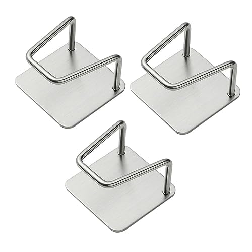 KICHOUSE 3pcs Kitchen Sponge Rack Punch Stainless Steel Storage Racks Wall Mount Utensil Holder for Quick Drainage and Design for Organized Kitchen Use