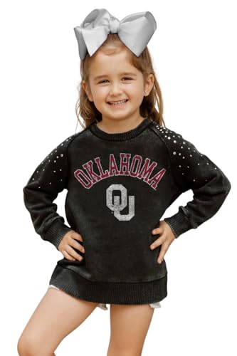 OKLAHOMA SOONERS DON'T BLINK KIDS VINTAGE STUDDED PULLOVER
