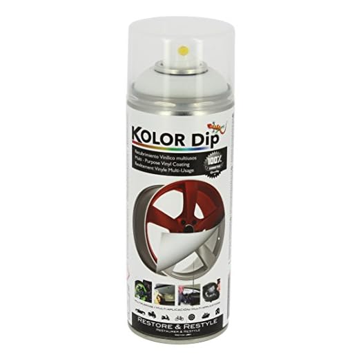 Kolor Dip KD11002 Pintura en Spray con Vinilo Líquido Extraible, Blanco