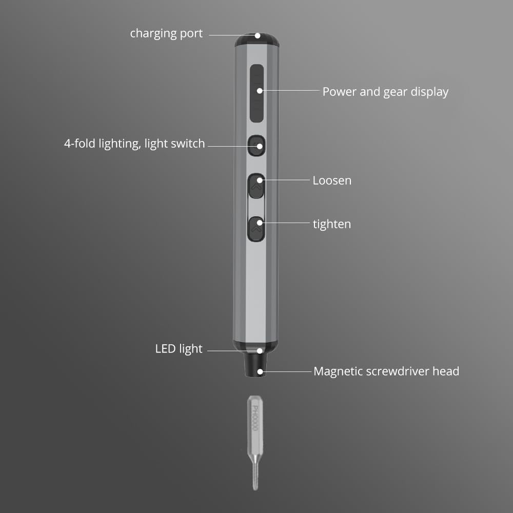 68 In 1 Electric Set Mu Rechargeable Screw Drier Maintenance Type C Charging Led Mu Rechargeable Screw Drier For Mobile Phones Computers Furniture Home