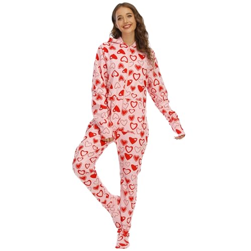 LKRSEEF Pilou Femme Pyjama Combinaison Piloupilou Ensembles De Grenouillère Adulte Hiver Pilou-Pilou