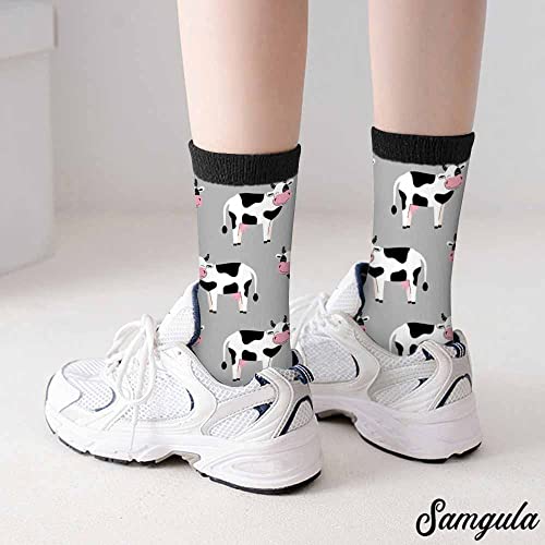 Image of Crew Socks for Woman Size 6-8 Tropical Wildlife Bright Teal Girls Socks