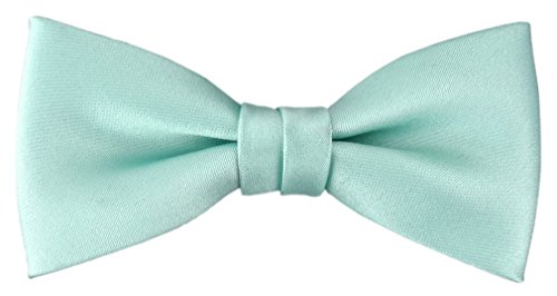 TigerTie Pajarita bebé en en menta verde monocromo - tamaño 29 a 50 cm extensa cuello ajustable + caja