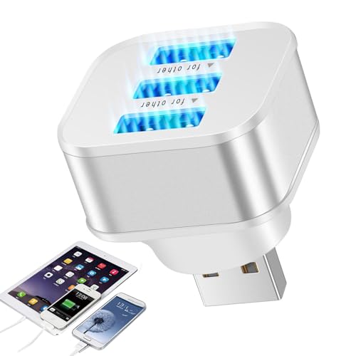 Strumenti efficaci: questo splitter USB per laptop consente di collegare contemporaneamente quattro dispositivi diversi e godere di un facile trasferimento dei dati e l'erogazione di alimentazione. Con questo pratico splitter puoi sincronizzare il telefono, utilizzare il mouse, caricare il tablet e molto altro ancora.