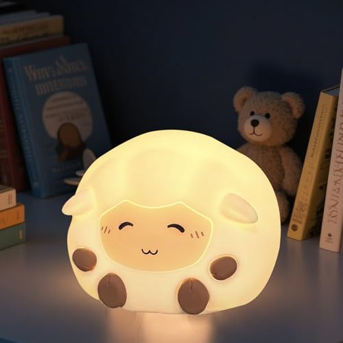 Lampe d'agneau nomade et veilleuse mouton rechargeable pour chambre