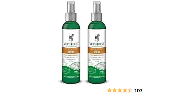 Amazon.com : Vet's Best 3165810346 Natural Flea & Tick Spray ...