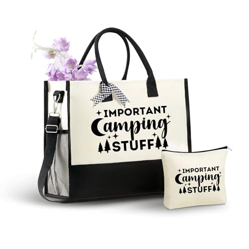 Bolsa Tote de lona para mujer con cierre y correa de hombro miniatura 1