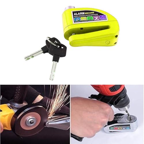 Image of Heavy Duty Keyed Lock | Hardened Steel Shackle Lock | Anti-Rust Security for Gate, Warehouse & Outdoor Use (ALT-19 Yellow)