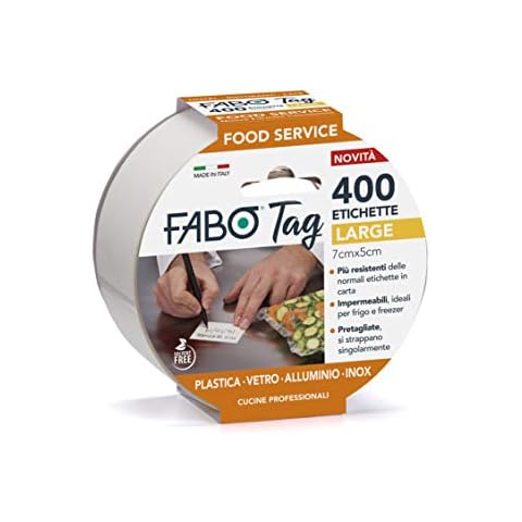 Fabo 600 etiquetas adhesivas impermeables desmontables plastificadas Cover