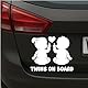 Twins on Board Aufkleber Auto Baby Sticker Zwillinge - wetterfest Handmade in Deutschland 13x10 cm Junge-Junge, Junge-Mädchen, Mädchen-Mädchen (Weiß, V2 Junge - Mädchen)