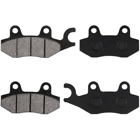 LOCOPOW Front Rear Brake Pads for Kawasaki Ninja 250R 300 400 EX250 EX300 EX400 2008-2023 W175 2018-2019 Z250SL 2014-2018 Z400 KLR650 Eliminator 125 W800 Cover