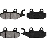 LOCOPOW Front Rear Brake Pads for Kawasaki Ninja 250R 300 400 EX250 EX300 EX400 2008-2023 W175 2018-2019 Z250SL 2014-2018 Z400 KLR650 Eliminator 125 W800