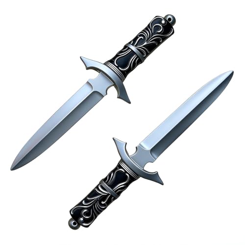 RenLarp Realistic Fake Sword Foam Knife 15 Fake Dagger Knife Prop Medieval Knight Weapons for Larp Costume Halloween