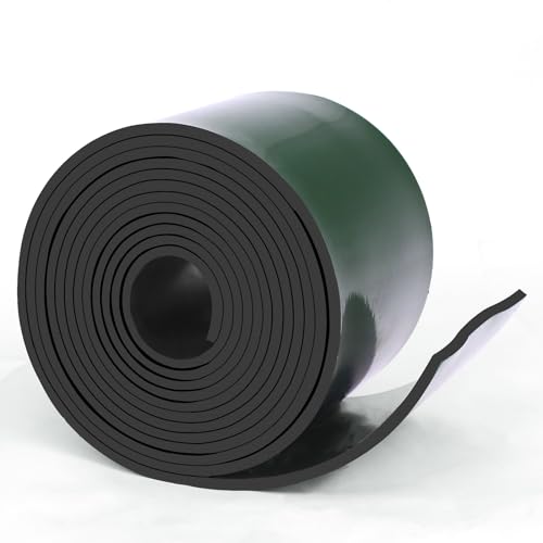 HooTown Adhesive Solid Rubber Strips, Self Neoprene Rubber Sheet Rolls Seal