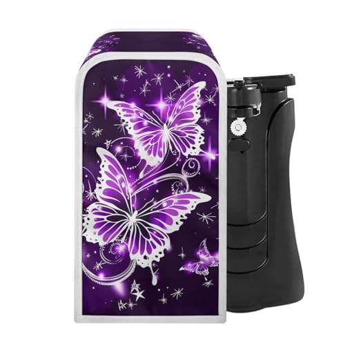 ZOUTAIRONG Sparkling Butterfly Electric Can Opener Dust Cover Can Opener Cover Kitchen Appliance Cover for Gifts Electric Can Opener Covers Home Decor Insulated