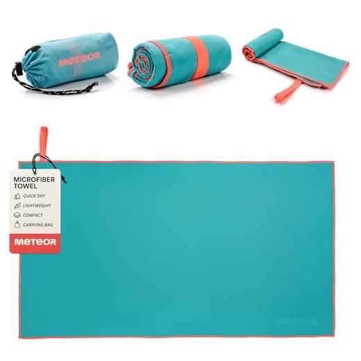 meteor Mikrofiberhandduk Snabbtorkad Gym Pool Simning Resor Camping Strand Yoga Pilates Bad Dusch Absorberande Kompakt Lättvikt Torr Män Kvinnor Barn Post-Bath Husdjurstorkning (110 x 175 cm, Turkos)