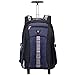 Produktbild C-Xka Water Resistant Travel Schultasche Business Rolling Wheeled Rucksack Carry-on Reiserucksack Multifunktions Wheeled Rucksack Schüler Schule (Farbe : Dunkelblau)