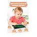 TRUHAPPY LCD Writing Tablet with a Clip-on Light, 10 Inch Colorful Toddler Doodle Board Drawing Tablet, Erasable Reusable Electronic Drawing Pads, Educational and Learning Toys for Kids (Blue)