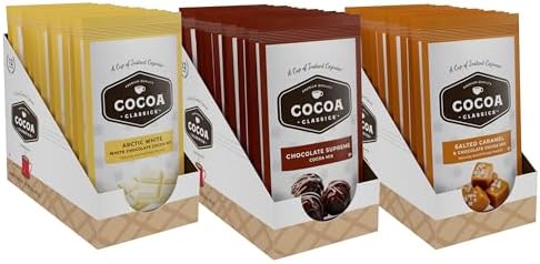 Cocoa Classics Variety Pack Cocoa Mix, Hot or Iced, 1.25oz, 36 Pack