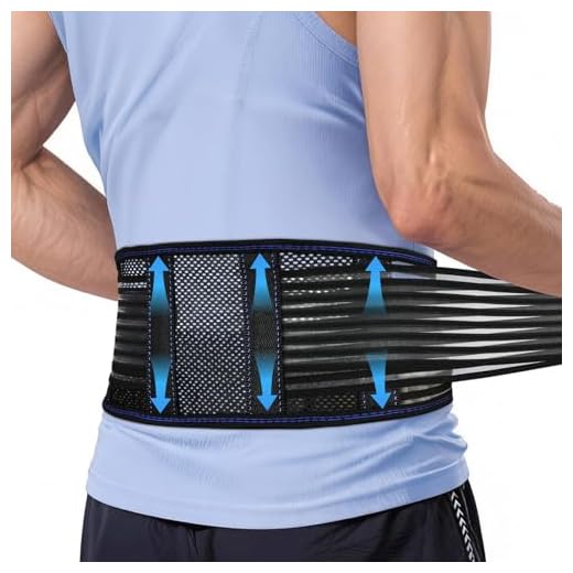 Beugo Faja Lumbar Hombre y Mujer, Cinturón Lumbar Transpirable Trabajo con 4 Férulas placa de acero, Soporte Lumbars Doble Ajuste, Cinturón Ejercicio Ortopédico para Trabajo, Deportiva, L
