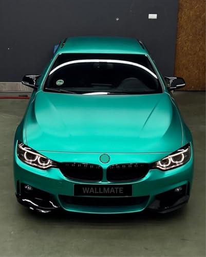 Image of WALLMATE Matt Metallic Cool Teal Car Sticker Self Adhesive Bubble Free Vinyl Wrap for Car, Scooty, Cycle, Bike and Other Vihicle Interior & Exterior Decoration (Cool Teal, 20X84 in)