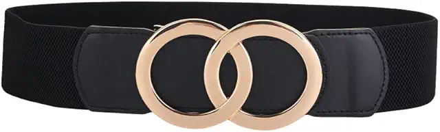 Zwarte Dames Riem: Elastische 5CM Leren Gordel voor Dames (70-160CM)