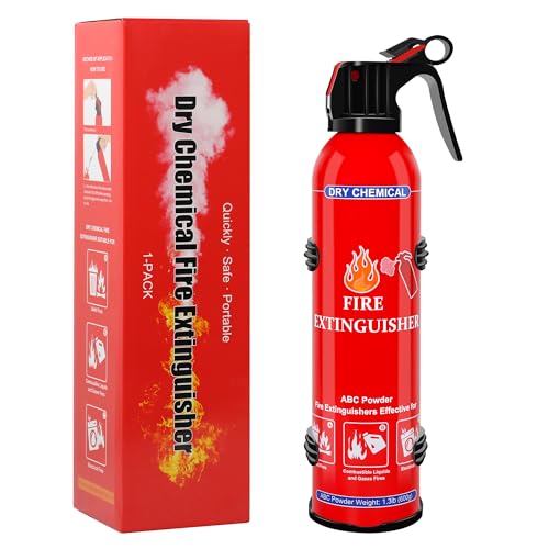 1 Pack ABC Dry Chemical Fire Extinguisher, Portable Dry Powder
