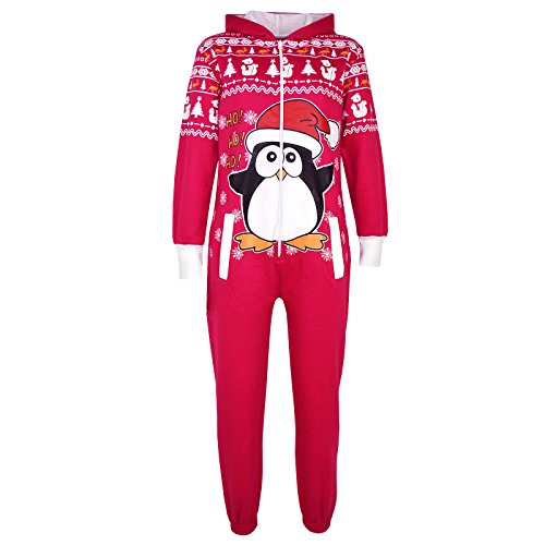 Onesie Noël pingouin rose pour fille et garçon 5-6 ans A2Z 4 Kids