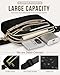 Capolo Fanny Packs for Women Fashion Waist Packs Bag with Adjustable Strap and 4 Zipper Pockets Waterproof Everywhere Crossbody Belt Bag for Workout Running Travelling(Black)