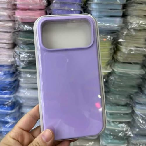 Coque iPhone 15 Plus silicone liquide violet antichoc premium