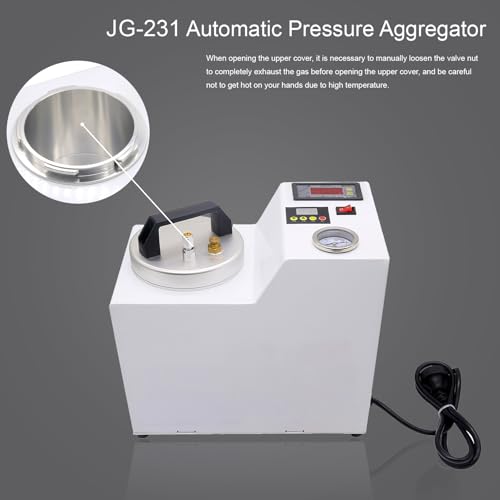 Image of 4-In-1 Dental Digital Lab Automatic Polymerizer Portable Curing Pressure Pot Polymerizing Machine 170W JT-231 for Repair Denture Base, White