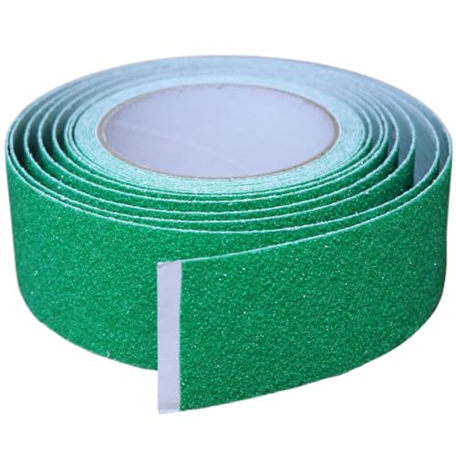Image of Anti Slip Tape 2 Inch Wide, Waterproof Grip Adhesive Tape, Heavy Duty High Traction Friction for Indoor /Outdoor Steps (33 Ft /Green).