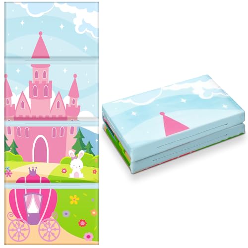 Image of Shellwei Vinyl Nap Mat Kid Preschool Daycare Sleep Mat,Castle
