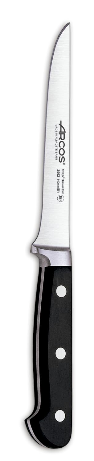 Arcos Cuchillo Deshuesador Profesional 140 mm Acero Inoxidable NITRUM Mango POM Serie Clásica