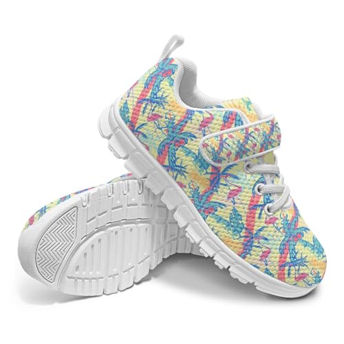 Cute Breathable Shoes with Hook and Loops Athletic Sneakers Kids Tennis Shoes Girls Slip-On Sneakers Daily Footwear4