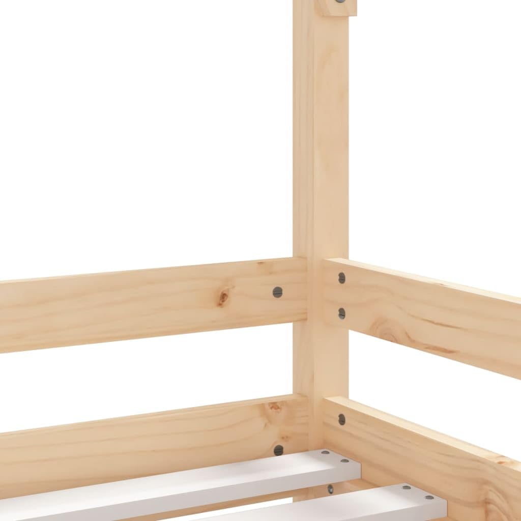 Rantry Holz Kinderbett Hausform mit Lattenrost, für Kinder ab 4 Jahren, 90x190 cm - Massives Kiefernholz Model834492