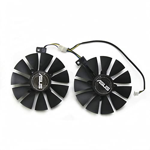 Ventilador de tarjeta gráfica Bestparts con disipación silenciosa para ASUS Dual GTX 1070 O8G