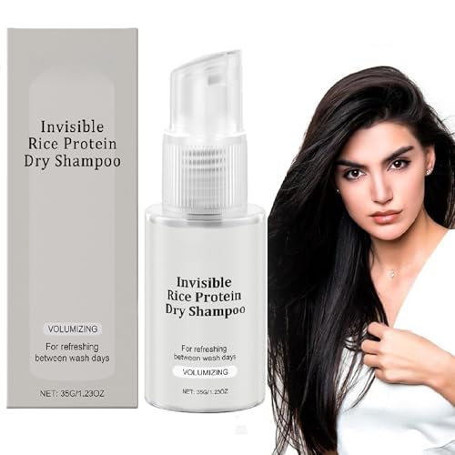 Champú Seco Voluminizador Fresco Instantáneo, Gel Refrescante Invisible para Cabellos Oscuros, Champú Seco Natural S-uave, Gel Voluminizador de Nutrición Profunda, Acondicionador de Viaje Sin Enjuague