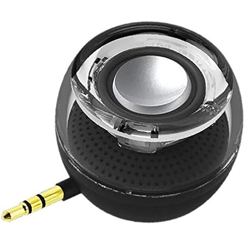 Leadsound Crystal 3 W 27 mm 8Ω Mini Wireless Lautsprecher mit 3,5 mm Aux Audio Klinkenstecker, klarer Bass Micro USB Port Audio Dock für Smartphone, iPad, Computer Cover