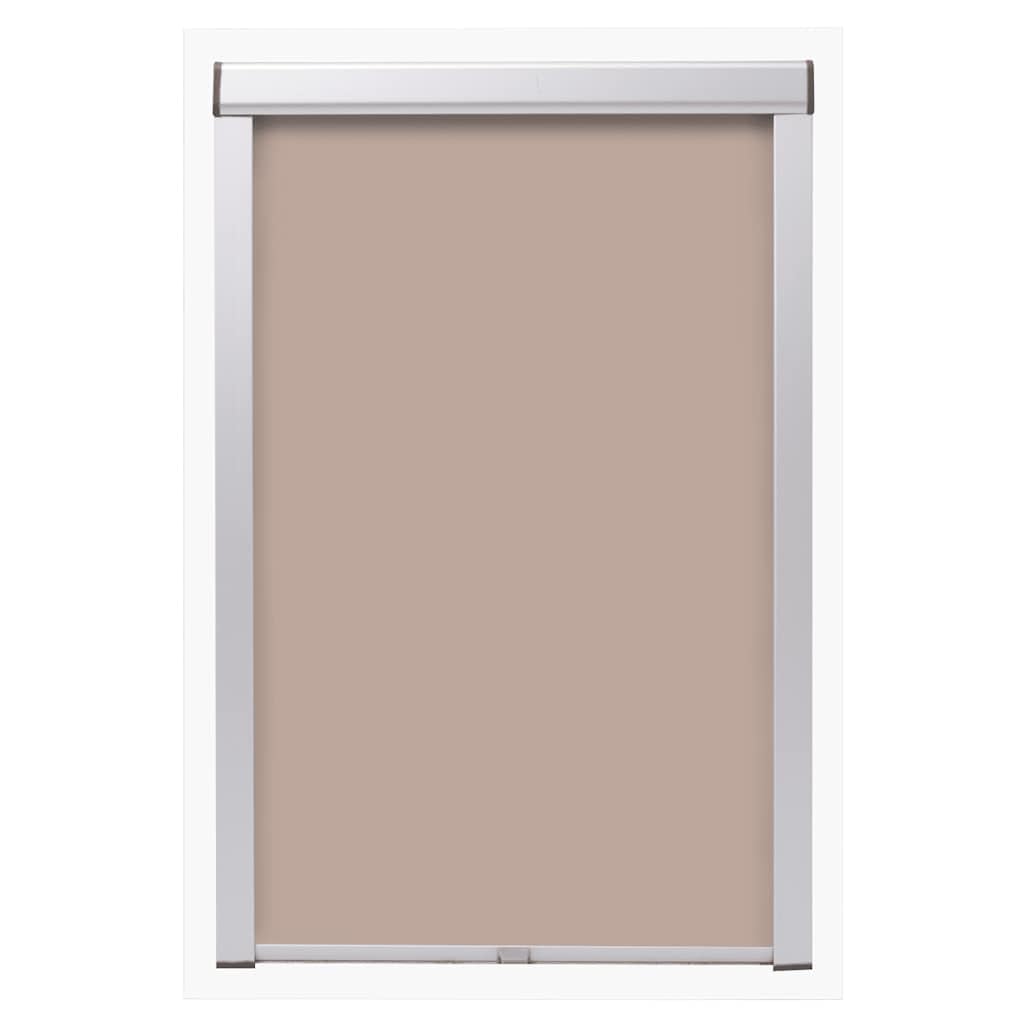 Tenda a Rullo Oscurante SK08 per Finestre da Tetto Beige 97x121cm | Tenda termica beige per camera da letto e mansarda, ideale per regolare la luce e isolare dal calore estivo.